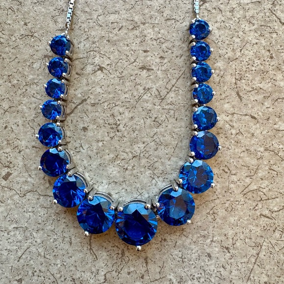 Blue sapphire necklace - Picture 1 of 3